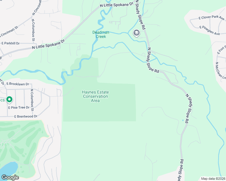map of restaurants, bars, coffee shops, grocery stores, and more near 1712 E Leona Dr in Spokane