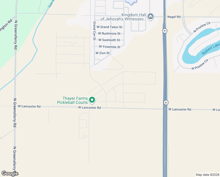 map of restaurants, bars, coffee shops, grocery stores, and more near 8149 West Lancaster Road in Rathdrum