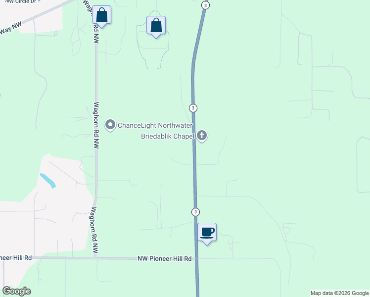 map of restaurants, bars, coffee shops, grocery stores, and more near 234 2 Crane Lane Northwest in Poulsbo