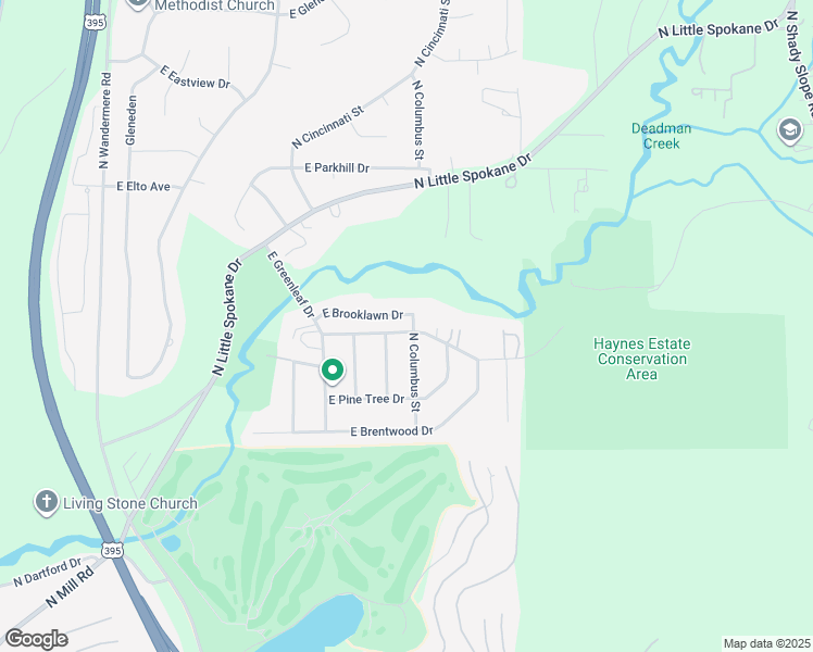 map of restaurants, bars, coffee shops, grocery stores, and more near 14602 North Nevada Street in Spokane