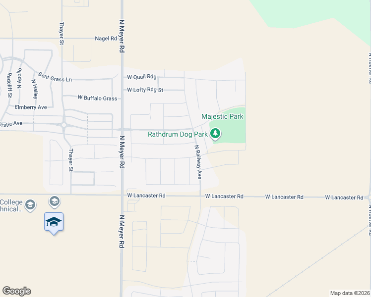 map of restaurants, bars, coffee shops, grocery stores, and more near 5680 West Majestic Avenue in Rathdrum