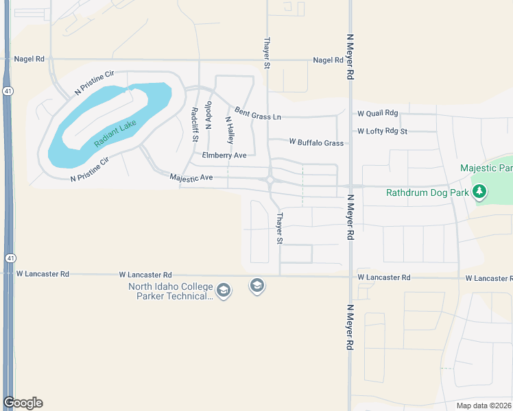 map of restaurants, bars, coffee shops, grocery stores, and more near 13192 North Reward Loop in Post Falls
