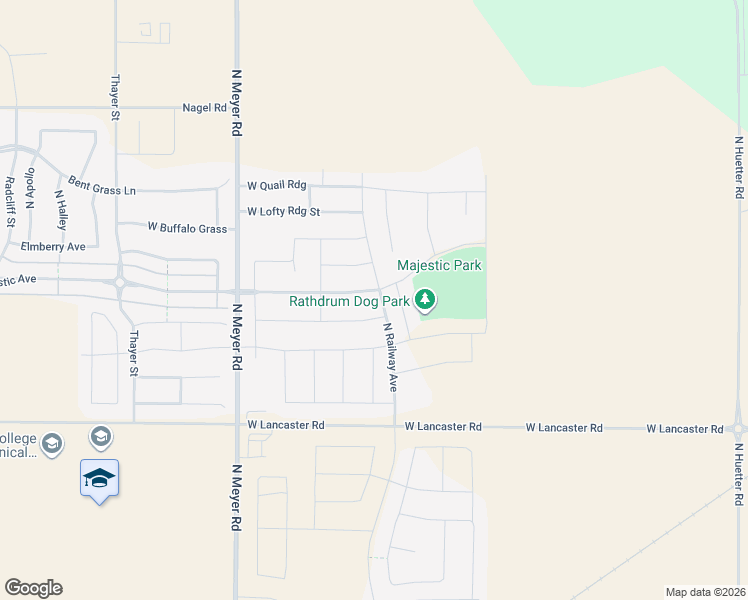 map of restaurants, bars, coffee shops, grocery stores, and more near 5680 West Majestic Avenue in Rathdrum