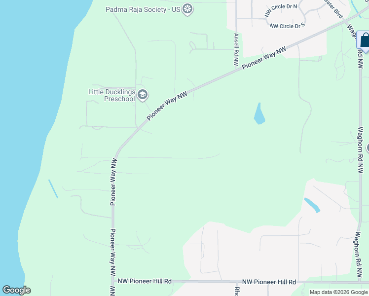 map of restaurants, bars, coffee shops, grocery stores, and more near 1870 Northwest Vaa Road in Poulsbo