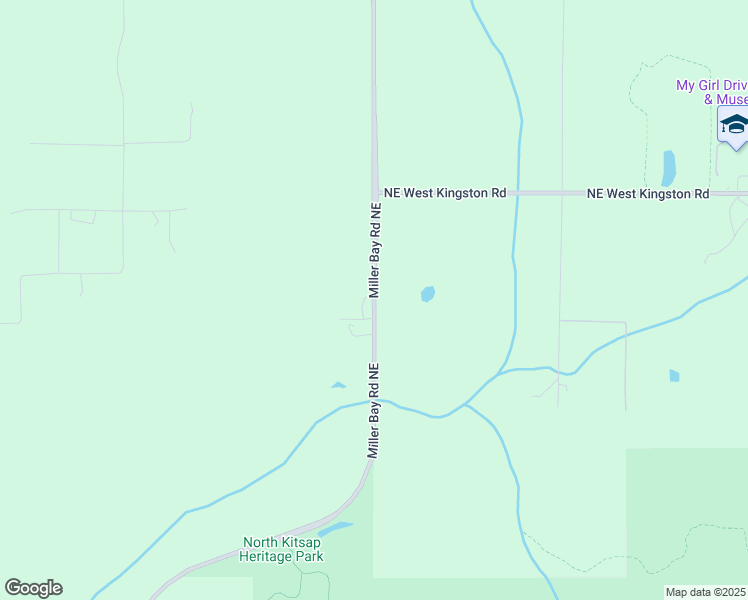 map of restaurants, bars, coffee shops, grocery stores, and more near 25285 Miller Bay Road Northeast in Kingston