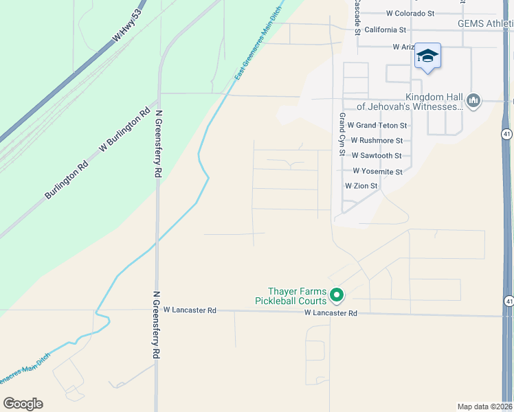 map of restaurants, bars, coffee shops, grocery stores, and more near 13395 Bale Street in Rathdrum