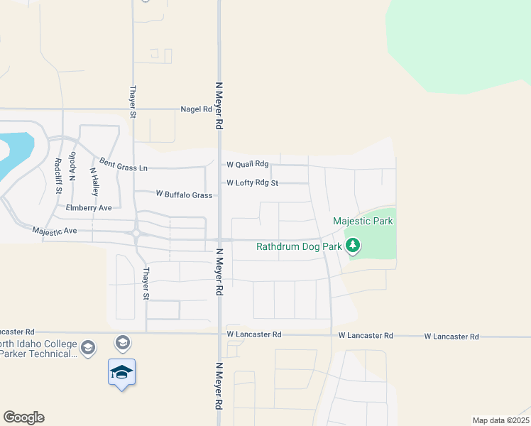 map of restaurants, bars, coffee shops, grocery stores, and more near 6264 West Trestle Street in Rathdrum