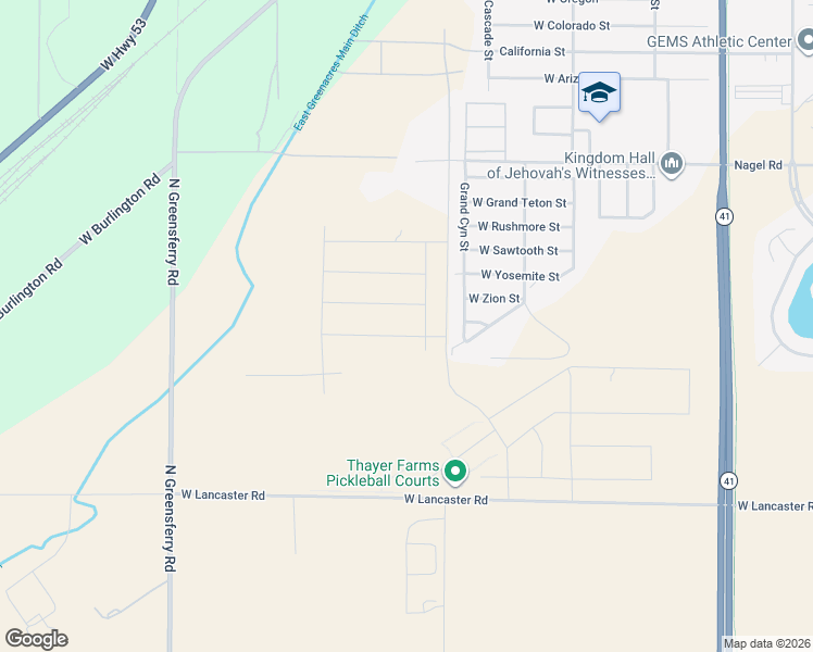 map of restaurants, bars, coffee shops, grocery stores, and more near 9073 Disc Avenue in Rathdrum