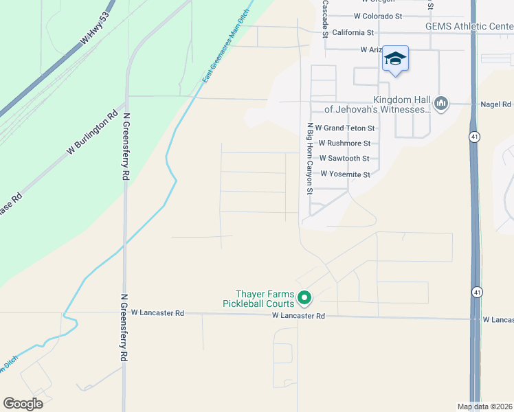 map of restaurants, bars, coffee shops, grocery stores, and more near 9073 Disc Avenue in Rathdrum