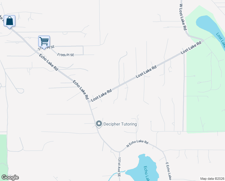 map of restaurants, bars, coffee shops, grocery stores, and more near 13012 Lost Lake Road in Snohomish
