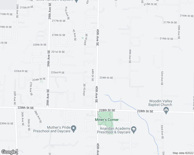 map of restaurants, bars, coffee shops, grocery stores, and more near 4314 224th Street Southeast in Bothell