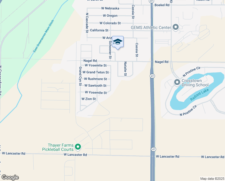 map of restaurants, bars, coffee shops, grocery stores, and more near 13550 North Kings Canyon Road in Rathdrum