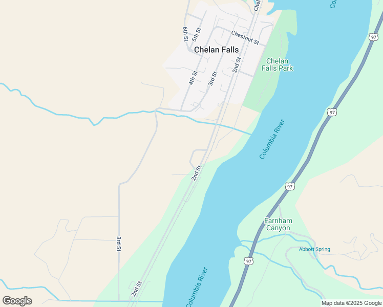 map of restaurants, bars, coffee shops, grocery stores, and more near in Chelan Falls