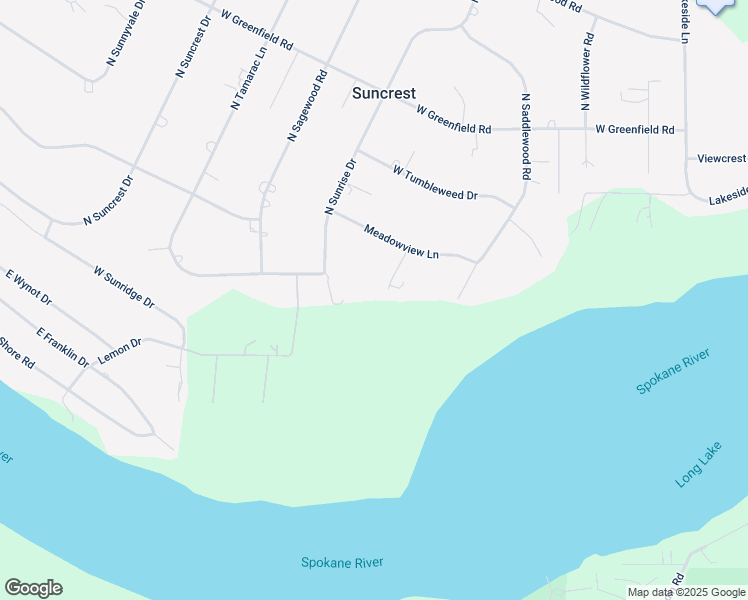map of restaurants, bars, coffee shops, grocery stores, and more near 321 East Franklin Drive in Nine Mile Falls