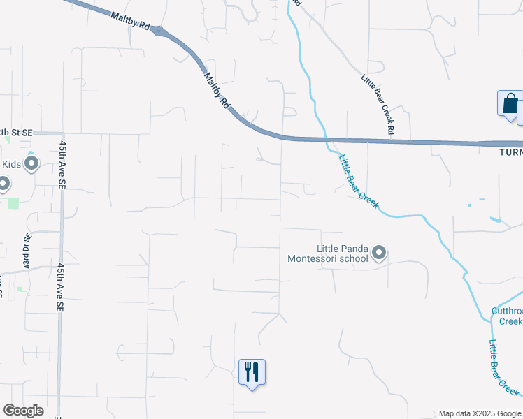 map of restaurants, bars, coffee shops, grocery stores, and more near 5404 215th Street Southeast in Woodinville
