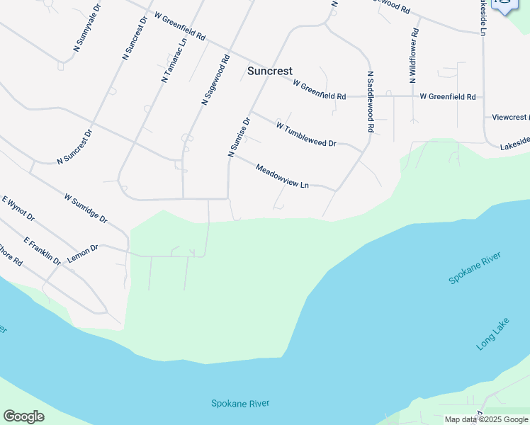 map of restaurants, bars, coffee shops, grocery stores, and more near 321 East Franklin Drive in Nine Mile Falls
