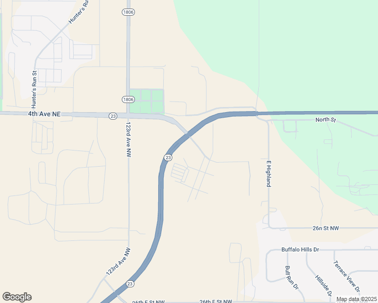 map of restaurants, bars, coffee shops, grocery stores, and more near 4005 Frontier Avenue in Watford City