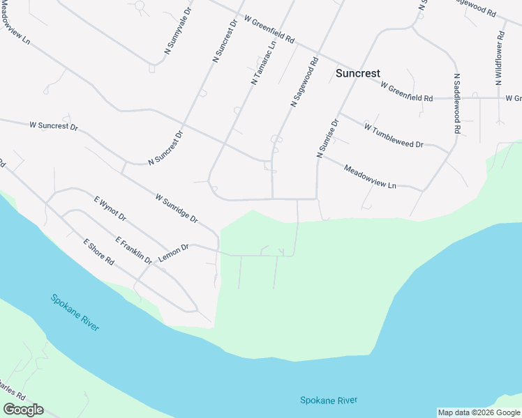 map of restaurants, bars, coffee shops, grocery stores, and more near 11555 West Tamarac Lane in Nine Mile Falls