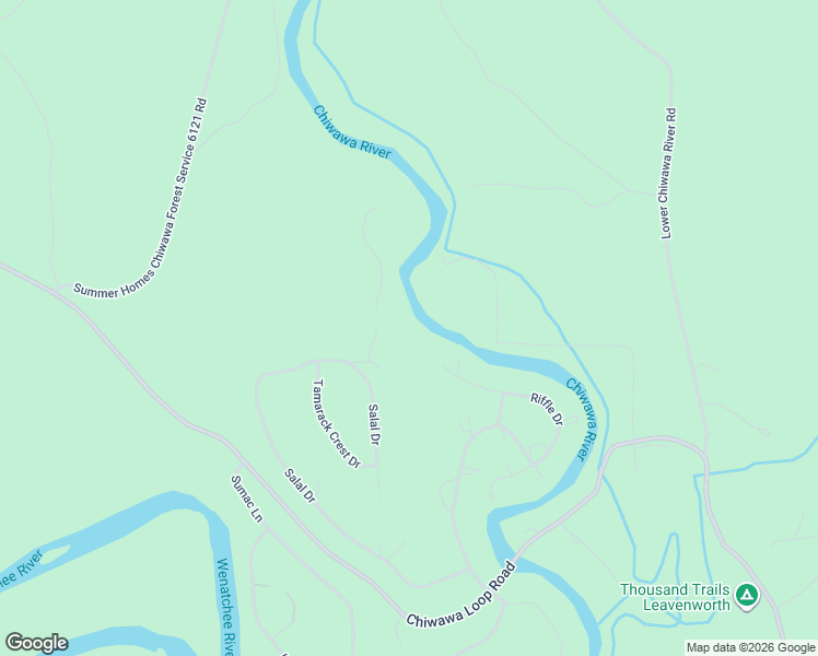 map of restaurants, bars, coffee shops, grocery stores, and more near 2290 Riffle Drive in Leavenworth