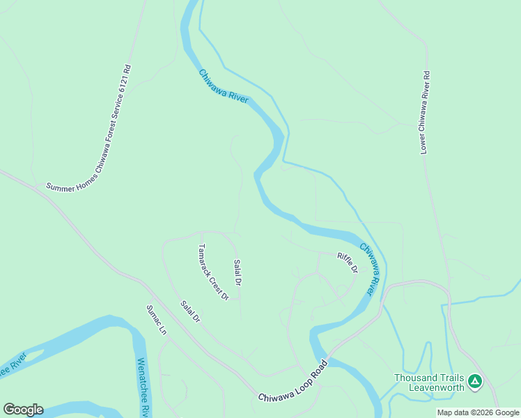 map of restaurants, bars, coffee shops, grocery stores, and more near 2290 Riffle Drive in Leavenworth