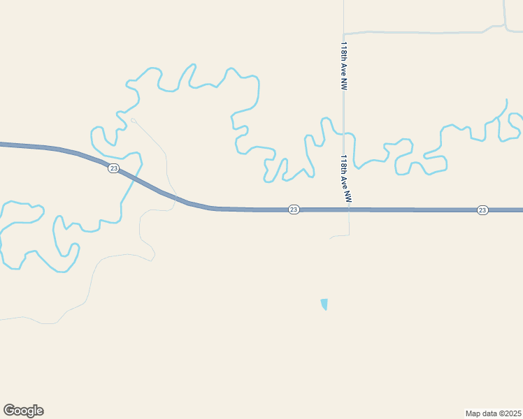 map of restaurants, bars, coffee shops, grocery stores, and more near North Dakota 23 in Watford City