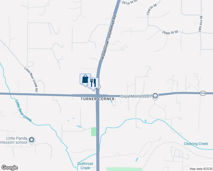 map of restaurants, bars, coffee shops, grocery stores, and more near 21011 Washington 9 in Snohomish