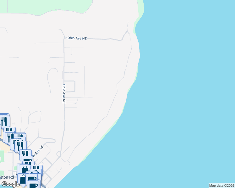 map of restaurants, bars, coffee shops, grocery stores, and more near 27135 Washington Boulevard Northeast in Kingston