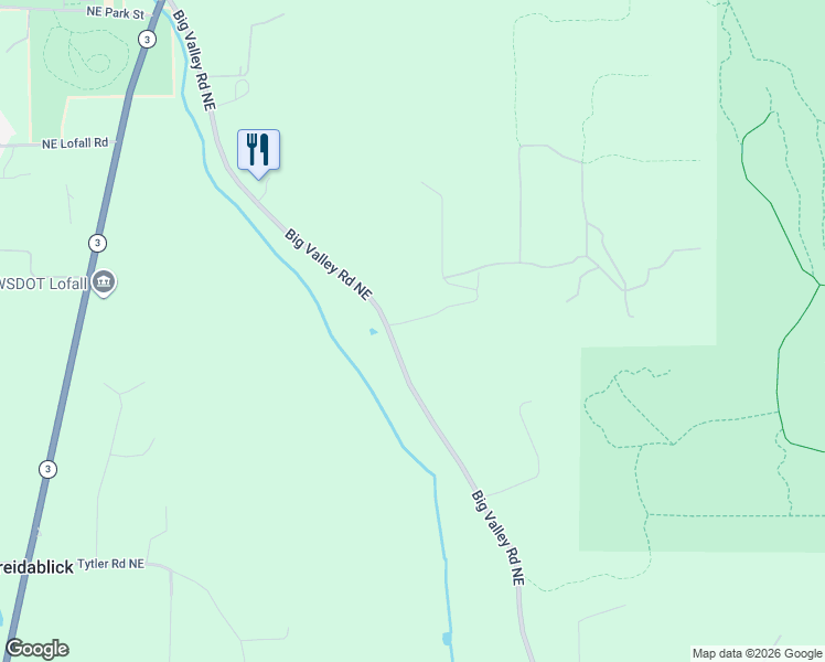 map of restaurants, bars, coffee shops, grocery stores, and more near 26730 Big Valley Road Northeast in Poulsbo