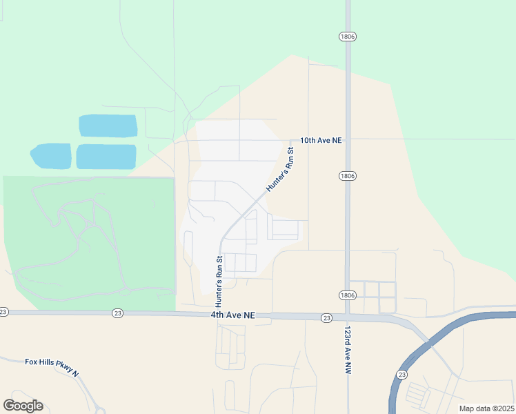 map of restaurants, bars, coffee shops, grocery stores, and more near 509 Hunter's Run Street in Watford City