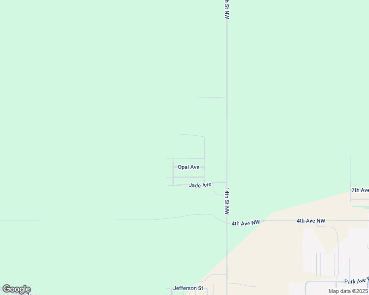 map of restaurants, bars, coffee shops, grocery stores, and more near 1509 Emerald Ridge Road in Watford City