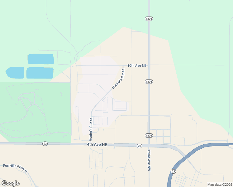 map of restaurants, bars, coffee shops, grocery stores, and more near 509 Hunter's Run Street in Watford City