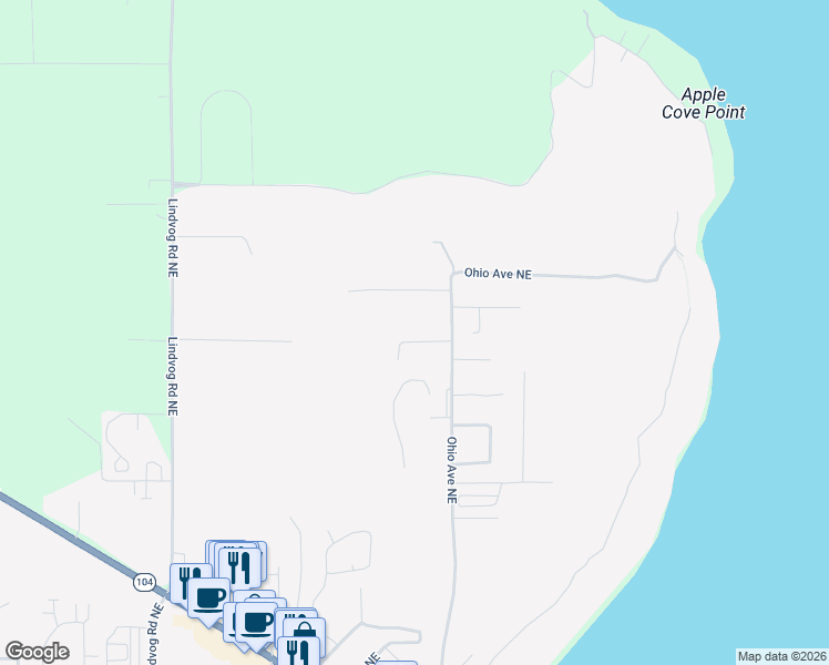 map of restaurants, bars, coffee shops, grocery stores, and more near 27301 Ohio Avenue Northeast in Kingston