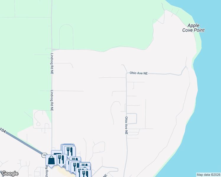 map of restaurants, bars, coffee shops, grocery stores, and more near 27301 Ohio Avenue Northeast in Kingston