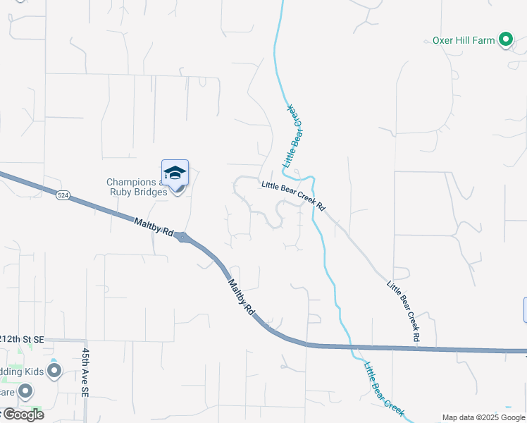 map of restaurants, bars, coffee shops, grocery stores, and more near 20406 Little Bear Creek Road in Woodinville