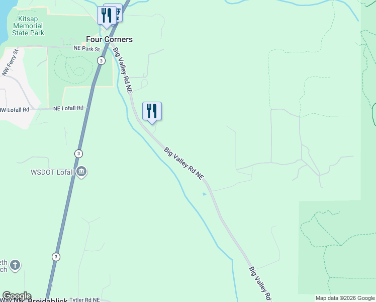 map of restaurants, bars, coffee shops, grocery stores, and more near 27727 Woodpecker Hill Road Northeast in Poulsbo