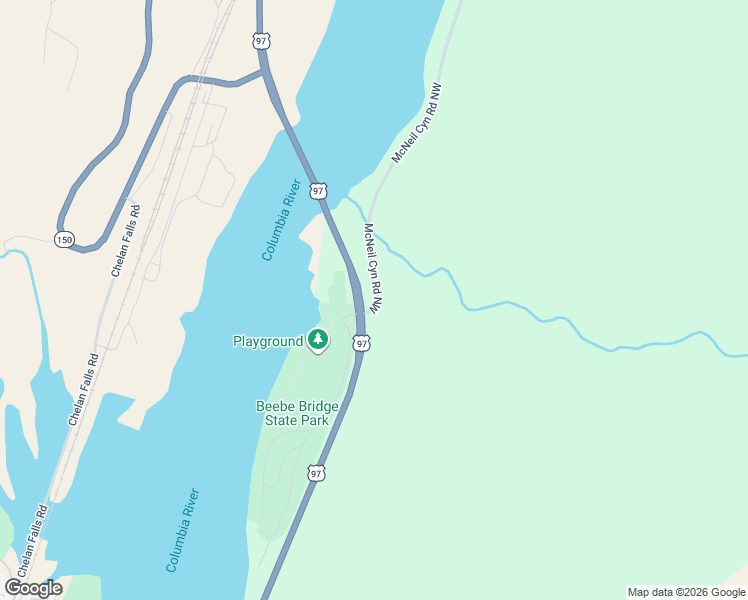 map of restaurants, bars, coffee shops, grocery stores, and more near 40 Mc Neil Canyon Road Northwest in Orondo