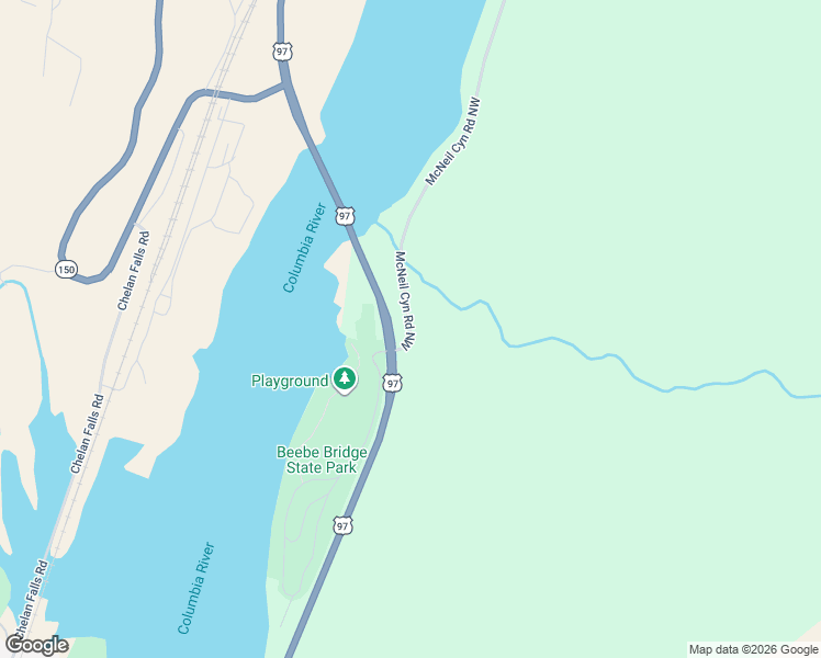 map of restaurants, bars, coffee shops, grocery stores, and more near 40 Mc Neil Canyon Road Northwest in Orondo