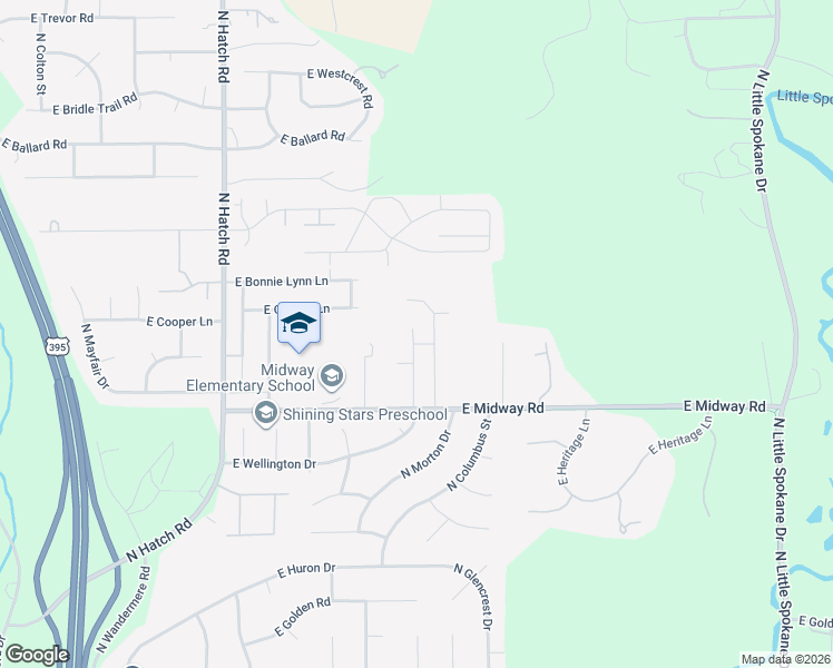 map of restaurants, bars, coffee shops, grocery stores, and more near 1109 East Midway Road in Colbert