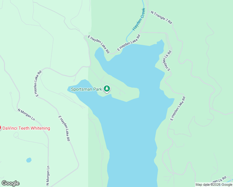 map of restaurants, bars, coffee shops, grocery stores, and more near 15477 North Sportsman Park Road in Hayden