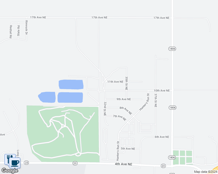 map of restaurants, bars, coffee shops, grocery stores, and more near 3206 10th Avenue Northeast in Watford City