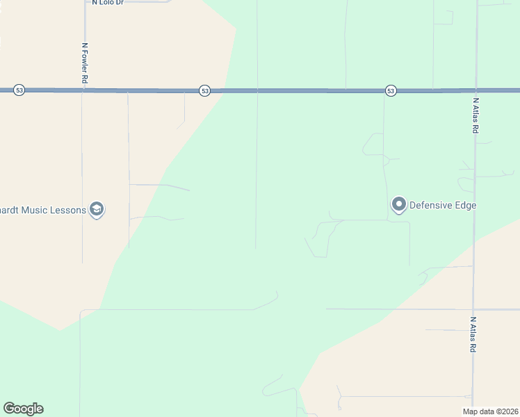 map of restaurants, bars, coffee shops, grocery stores, and more near 15556 North Mountain View Road in Twin Lakes