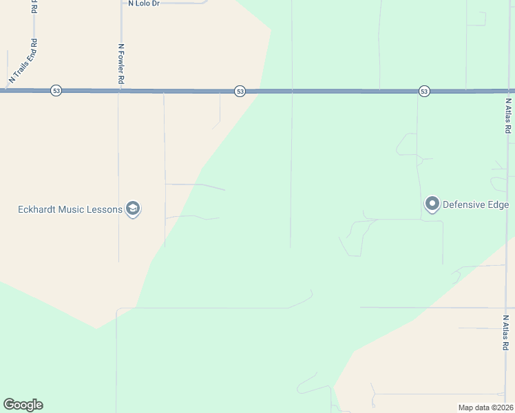 map of restaurants, bars, coffee shops, grocery stores, and more near 15568 North Windsong Lane in Rathdrum