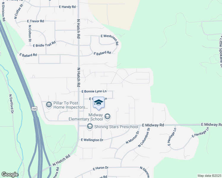 map of restaurants, bars, coffee shops, grocery stores, and more near 909 East Bonnie Lynn Lane in Colbert