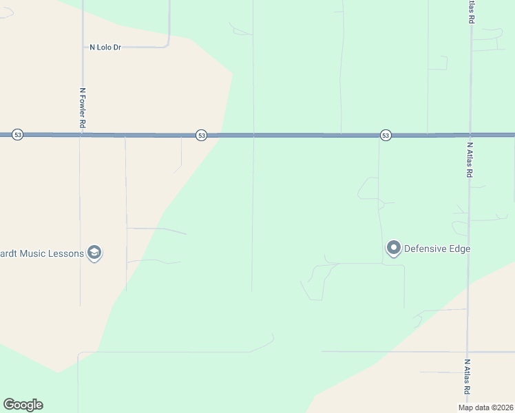 map of restaurants, bars, coffee shops, grocery stores, and more near 4280 Idaho 53 in Rathdrum
