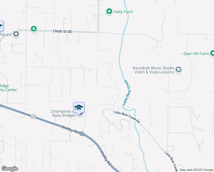 map of restaurants, bars, coffee shops, grocery stores, and more near 20126 Little Bear Creek Road in Woodinville