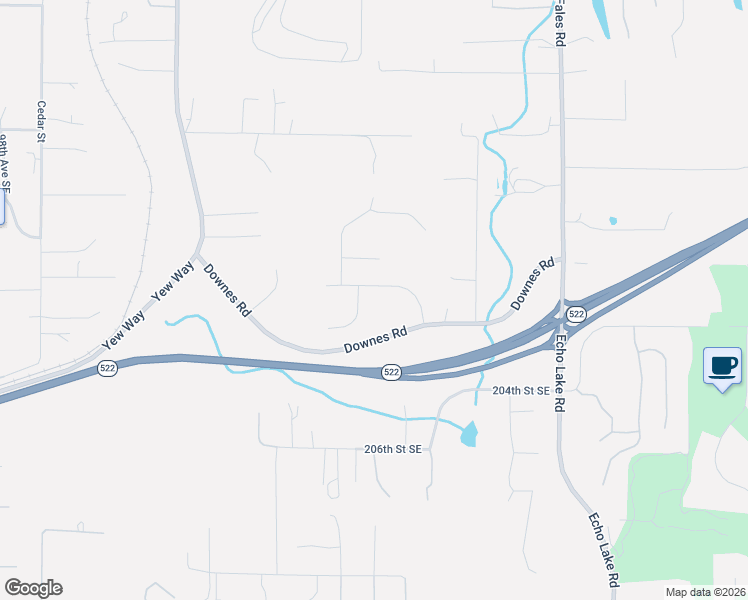 map of restaurants, bars, coffee shops, grocery stores, and more near 10906 201st Street Southeast in Snohomish