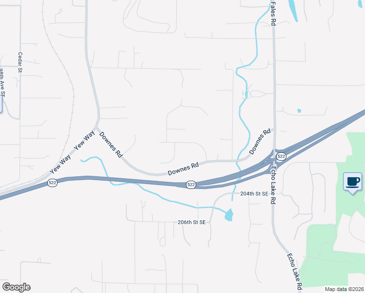 map of restaurants, bars, coffee shops, grocery stores, and more near 10906 201st Street Southeast in Snohomish