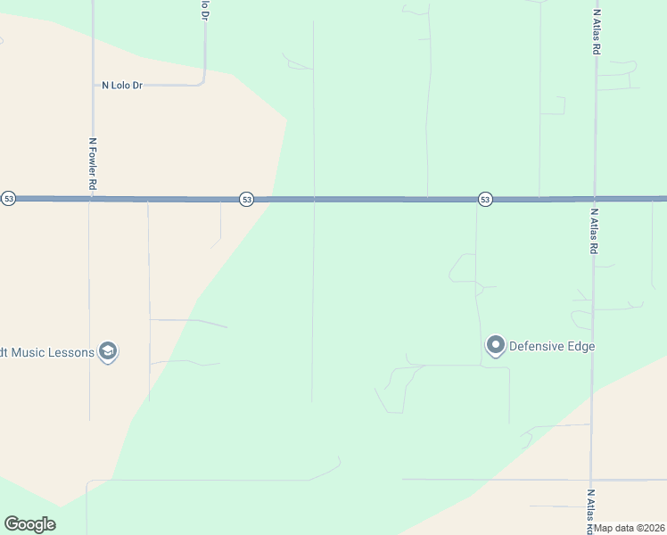 map of restaurants, bars, coffee shops, grocery stores, and more near 4280 Idaho 53 in Rathdrum