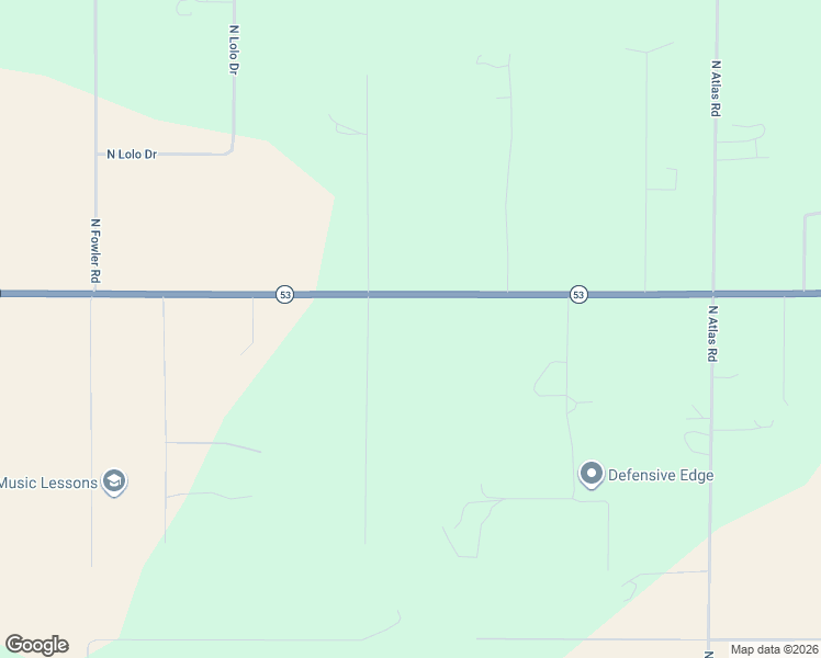 map of restaurants, bars, coffee shops, grocery stores, and more near 4280 Idaho 53 in Rathdrum