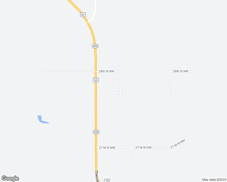 map of restaurants, bars, coffee shops, grocery stores, and more near 14292 28th Street Northwest in Alexander